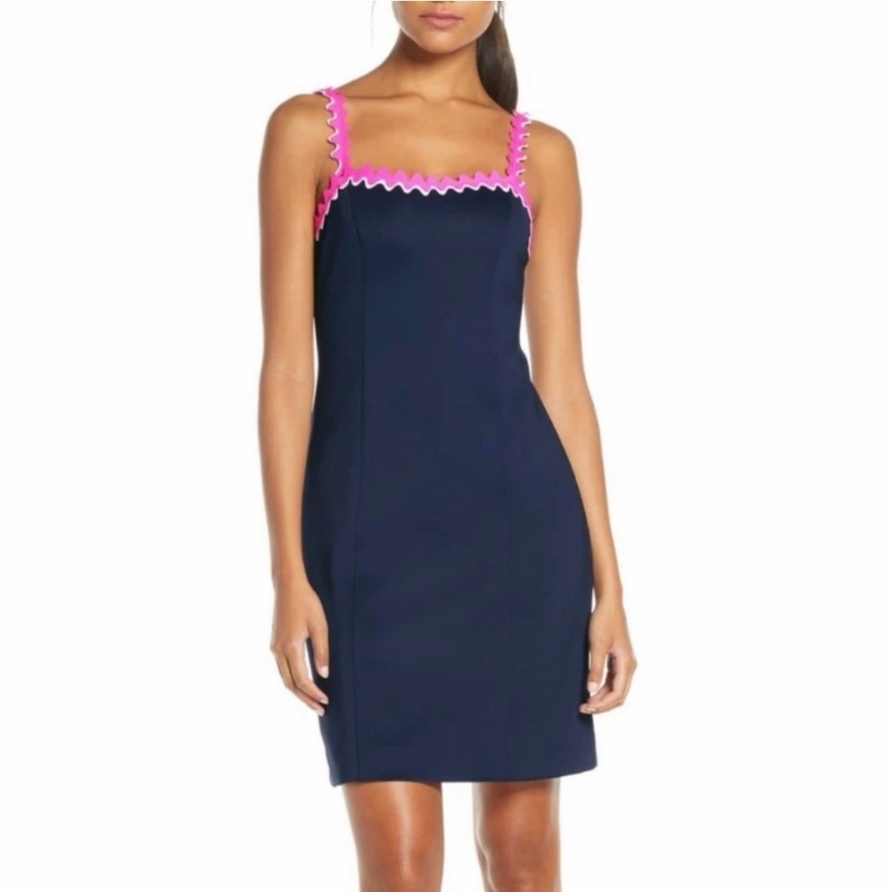 Lilly Pulitzer Shellbee Scuba Dress True Navy XS